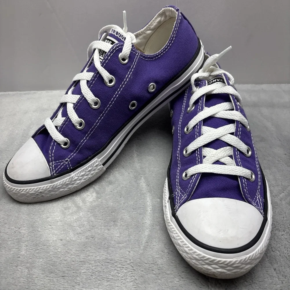 Girl's CONVERSE ALL STAR Athletic Sneakers Size 3 Youth Purple